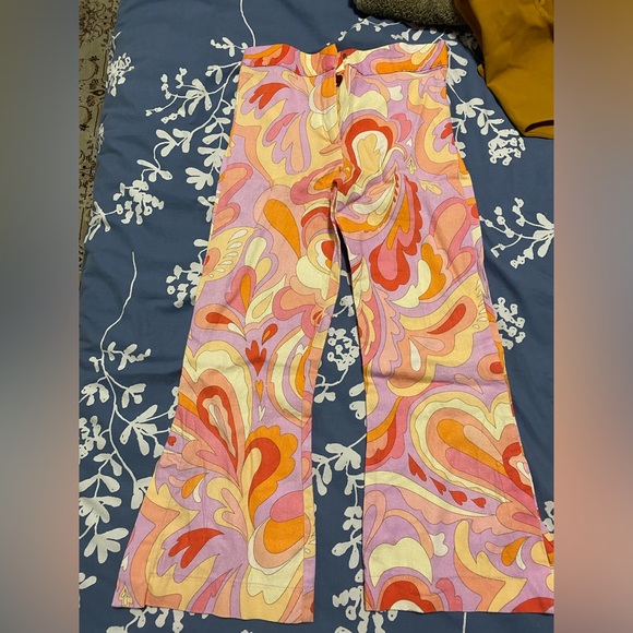 Kids flared orange,yellow,pink pants from zara - Picture 2 of 2